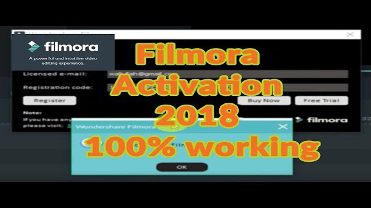 wondershare filmora 8.2.2 serial key and email